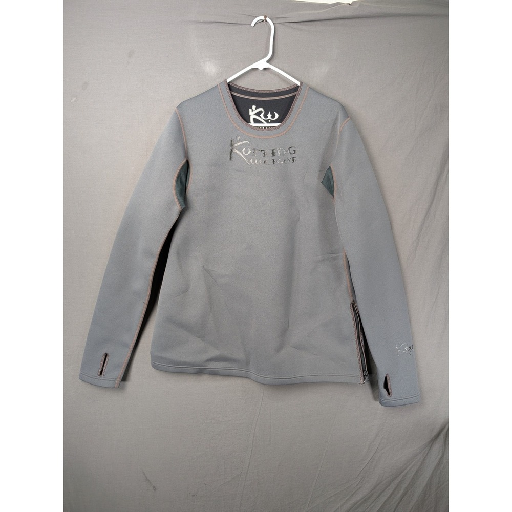 Kottig Weight Grey Neoprene Style Wetsuit Top 2XL Thumbholes Side Zip 5753